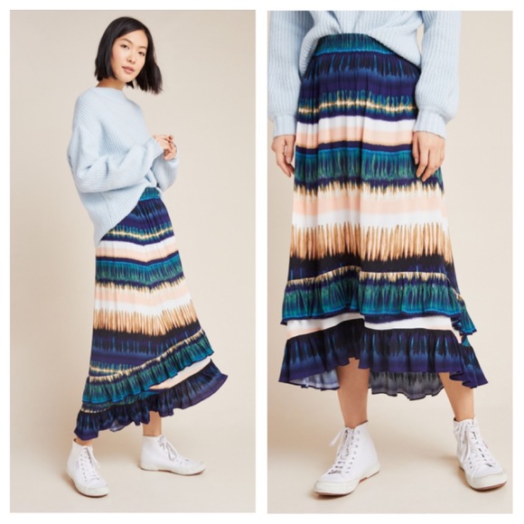 Anthropologie Dresses & Skirts - Anthropologie Med Patrizia Ruffled Maxi Skirt NWT
